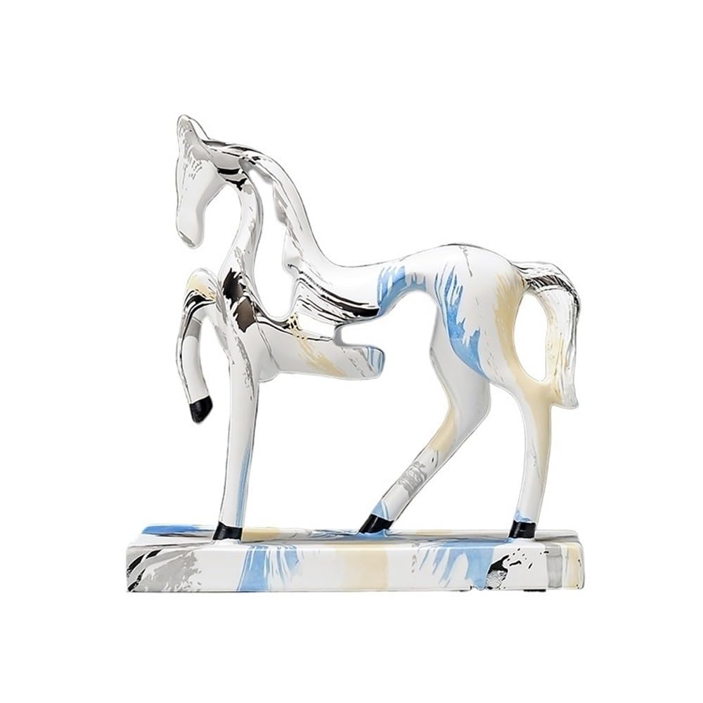 FbqLhe1ahh Art Horse Ornaments Modern Light Luxury Resin Handicrafts Office Home Decoration Sculpture Beautiful
