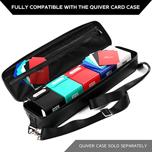 Image of Quiver Time 100+ Standard Deck Blocks with 2 Dividers / Card Deck Box - Set of 5 MTG Deck Box - Compatible with Magic Commander, Pokemon, Yugioh & other TCG cards - (White, Black, Blue, Red & Green)
