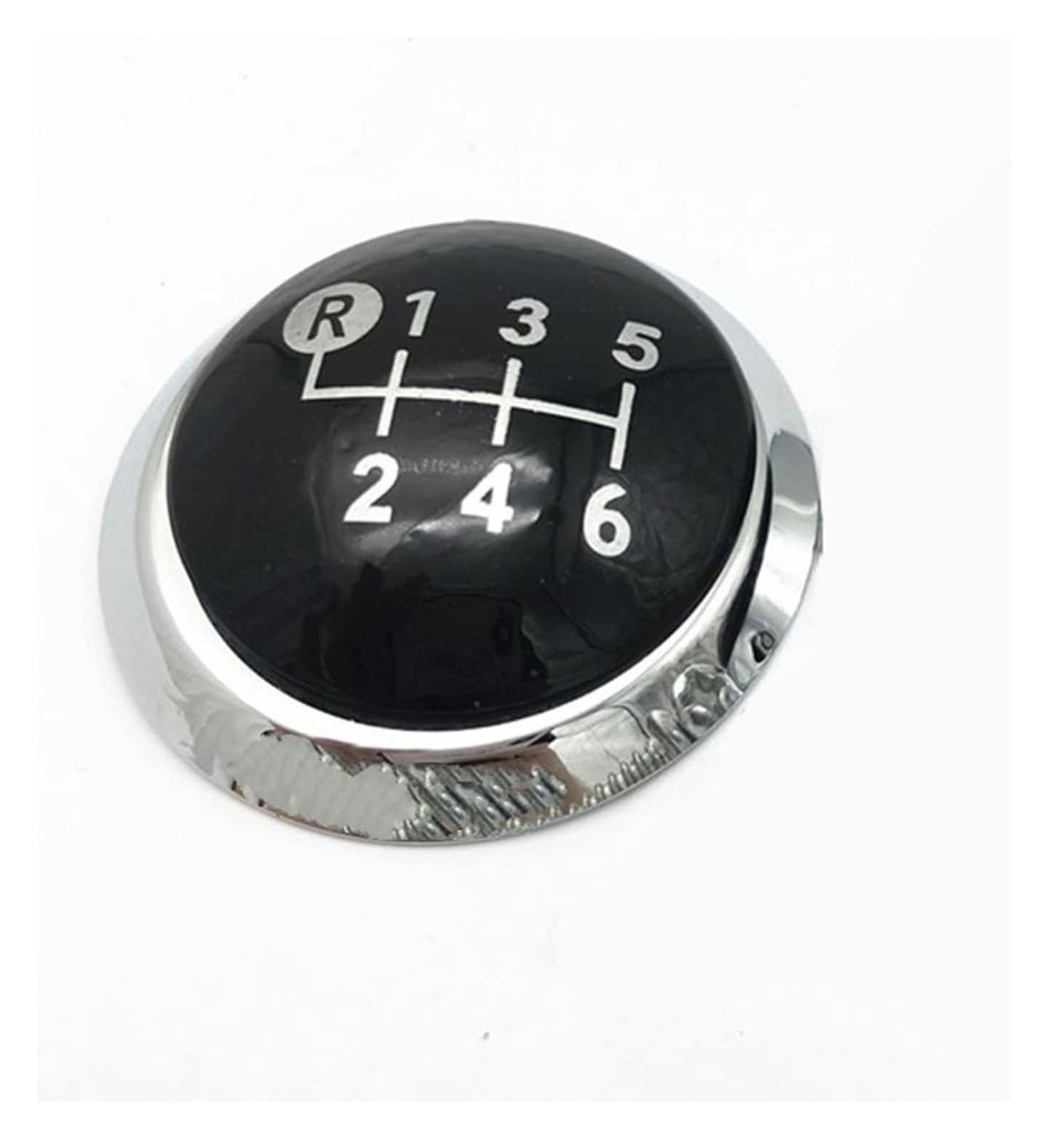 gangxiao Car Shift Gear Knob for Toyota for Corolla 1.8MT for AVENSIS for Yaris D4D for RAV4 5 6 Speed Gear Shift Knob Lever Emblem Cap Cover(6 Speed Black)