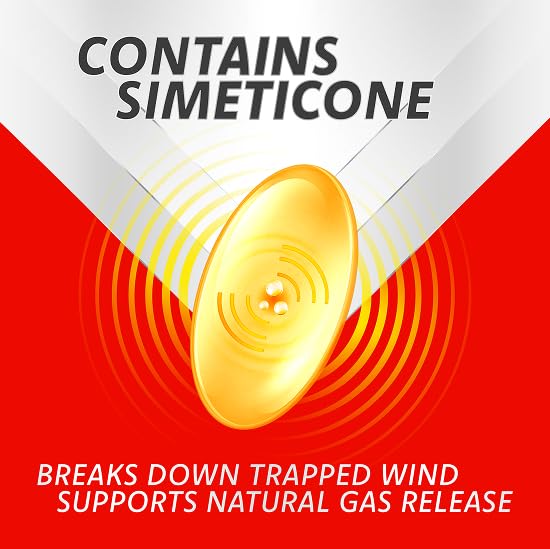 Rennie Wind Relief Pro, Effective Relief from Flatulence and Gas-Related Complaints, 250 mg Simeticone, 50 Soft Gel Capsules - Image 5