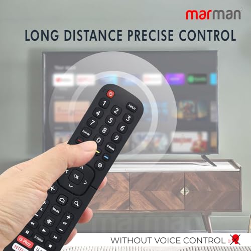 Image of marman Compatible with VU Tv Remote Control Original Model EN2BY27V Suitable for LED40K16 LEDN50K310X3D LTDN55XT780XWAU3D Smart Tv - Non Voice Command