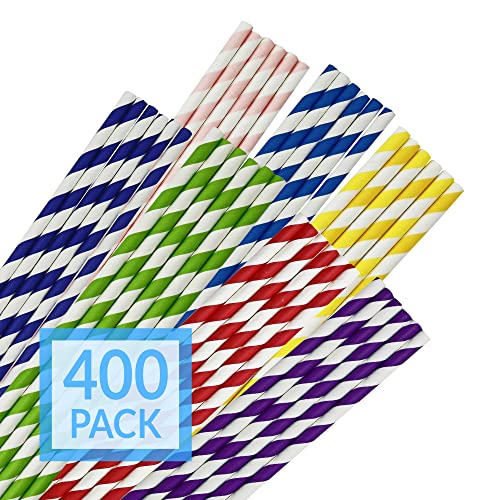 Pitillos de papel biodegradables surtidos 400 unidades miniatura 1