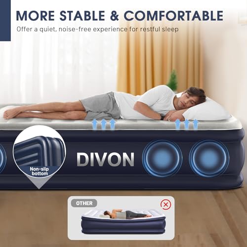 DIVON Air Mattress Full with Built in Pump,18''Raised Blow Up Mattress DN11 の商品画像 6