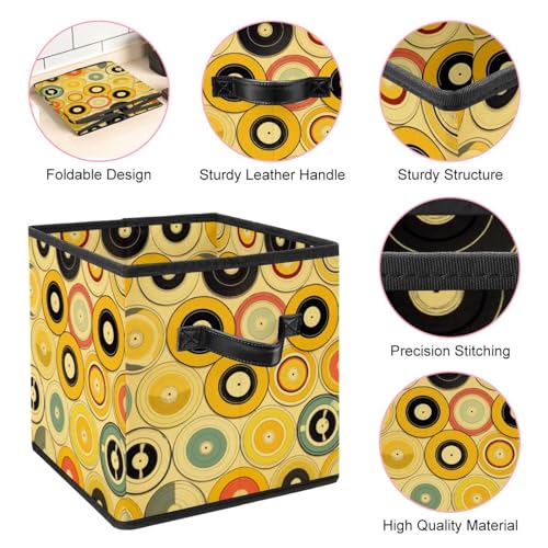 Cube de rangement en cuir pour salon et chambre
