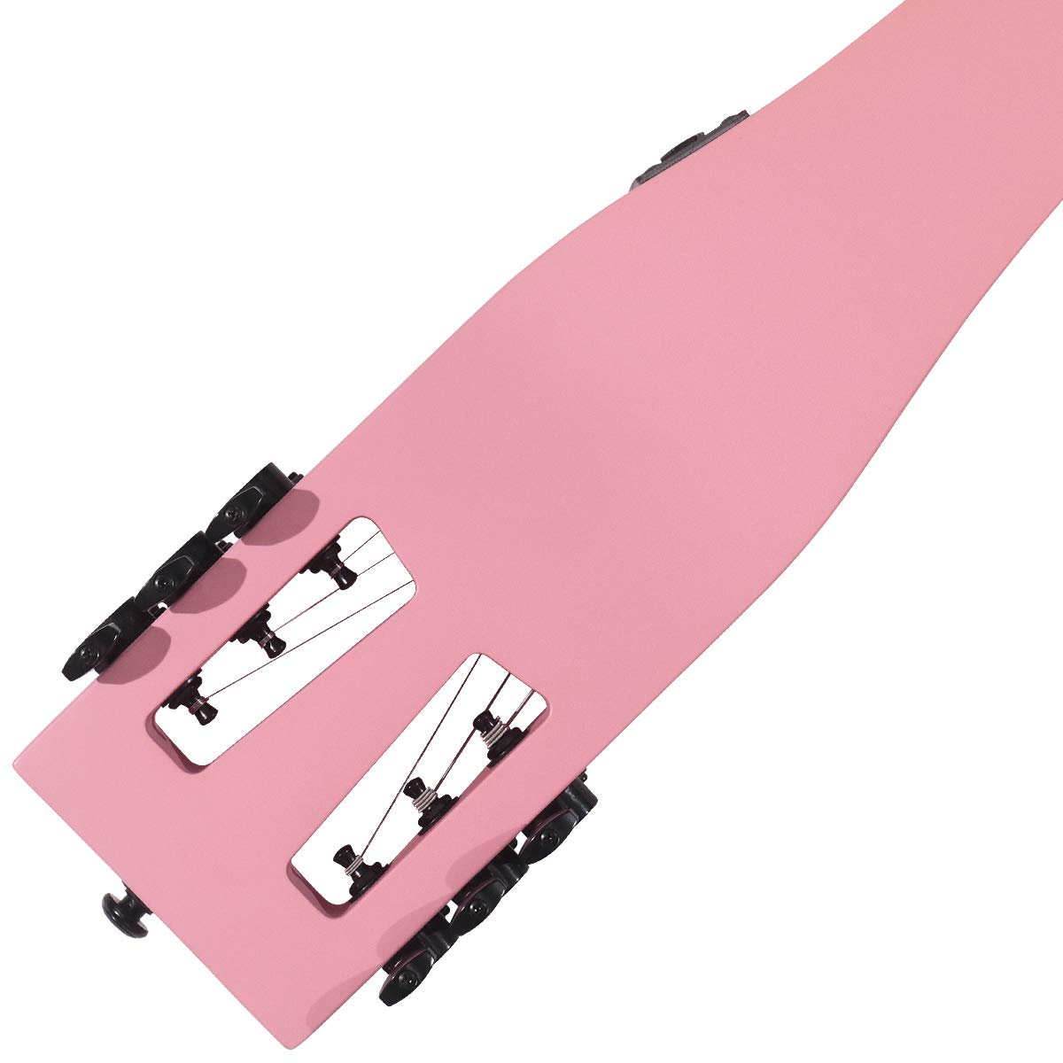 Chitarra elettrica portatile per esercitarsi, da viaggio, 82 cm, 1,6 kg, full-scale da 65 cm, con custodia Gigbag, per destrimani, rosa