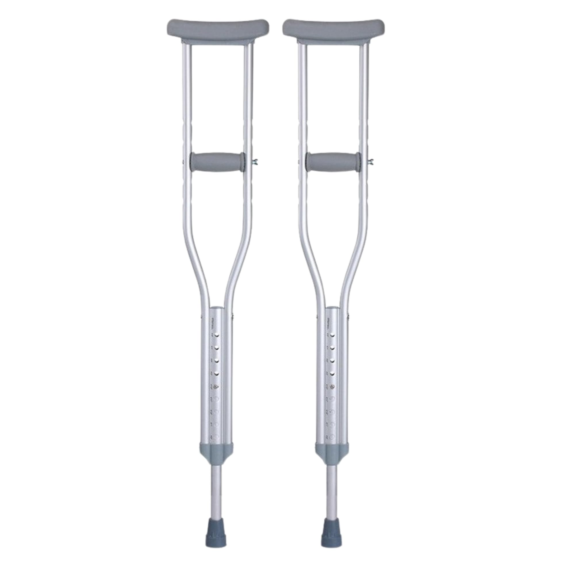 GERCARE. Par Muletas Axilares Adultos. Muletas Con Doble Regulación. Muletas Aluminio Ligeras. Muletas Adulto Acolchadas. Muletas Pack de 2 unidades.