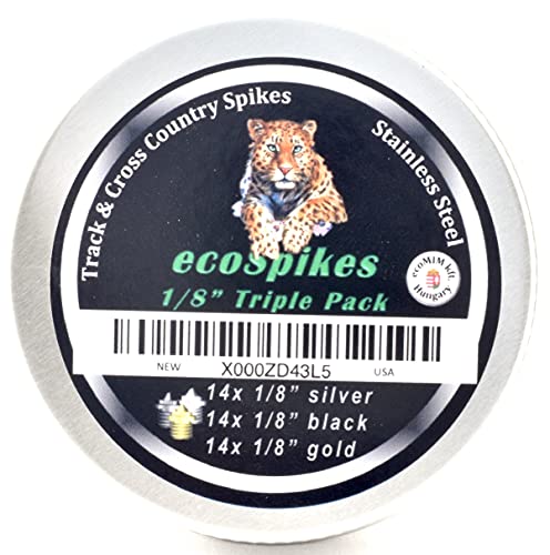 Ecospikes Triple Pack - 1/8 Inch Steel Track And Cross Country Spikes #TOP1