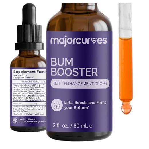 Major Curves Butt Enhancement Drops - Premium Booty Building Supplements, Bigger Butt Pills for Women, Featuring Aguaje and Maca Extract - Fast-Acting Liquid for Fuller, Lifted, Toned Appearance