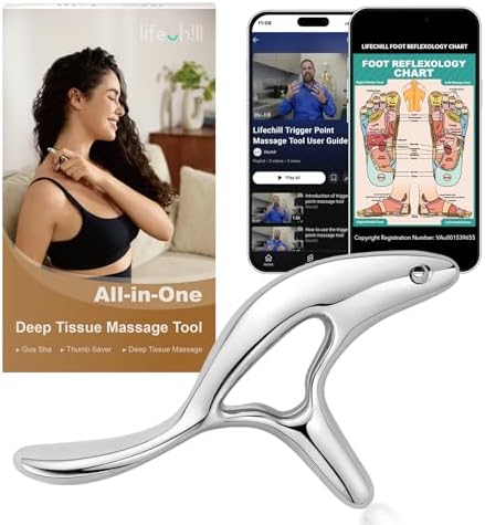 lifechill Trigger Point Massage Tool for Deep Tissue Massage & Gu...