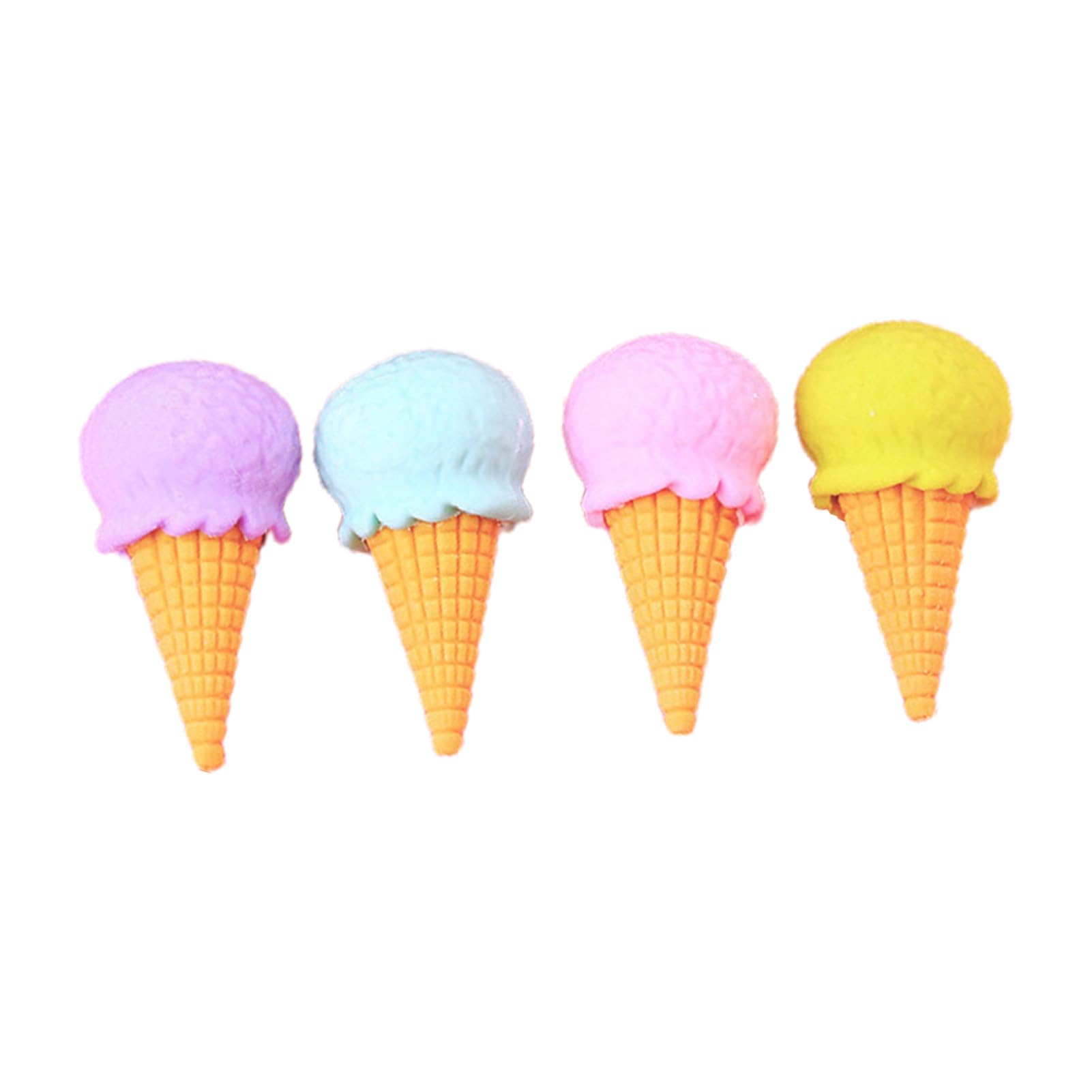 Amazon | リキシマウケ ソフト消しゴム アイスクリーム消しゴム 4 個
