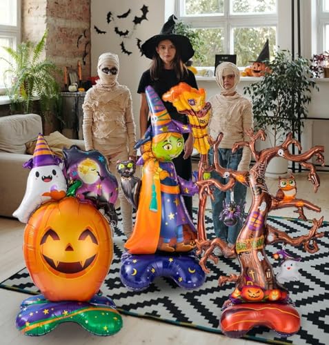 Image of Rozi Decoration Happy Halloween Party Foil Balloons Set of 1 Pc | Horror Haunted Theme Decorations | Multicolor
