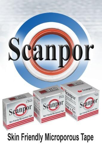 Genuine Scanpor Microporous Tape (BOX OF 6) 2.5cm x 5m