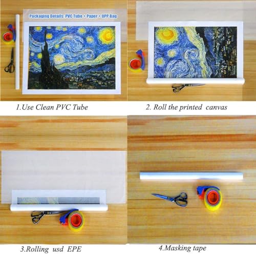Tableau d'art mural abstrait moderne BBOVOBB bohème géométrique en toile 30x40 cm - 6