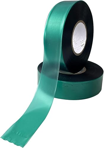 Miniatura 2 de cozyou 2 rollos de cinta elástica para jardín con lazo de jardín, color verde grueso para plantas de patio interior y exterior, árboles, ramas,
