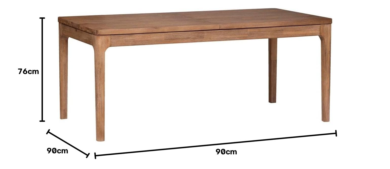 Atmosphera - Table à Manger Sabor Extensible, 8 Personnes, Bois d'Acacia, 180 à 260 cm - pour Salle à Manger, Salon