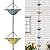 Tfro & Cile Rain Chain Gutter Downspout Colorful Catcher Outside Water Diverter Decorative Garden Rain Cups Chime Home Decor - 8 1/2 Ft Length