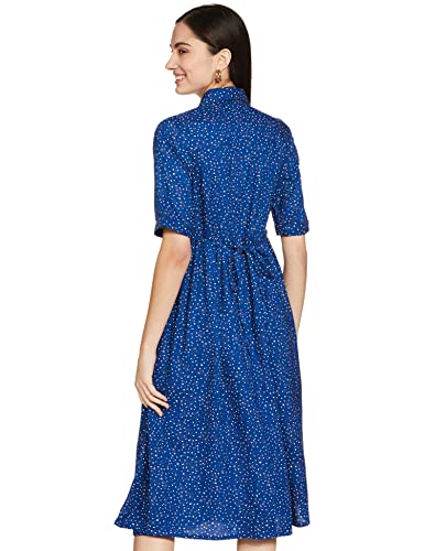 Image of Amazon Brand - Symbol Women Rayon Fit and Flare One Piece Midi Length Dress (Available in Plus Sizes)