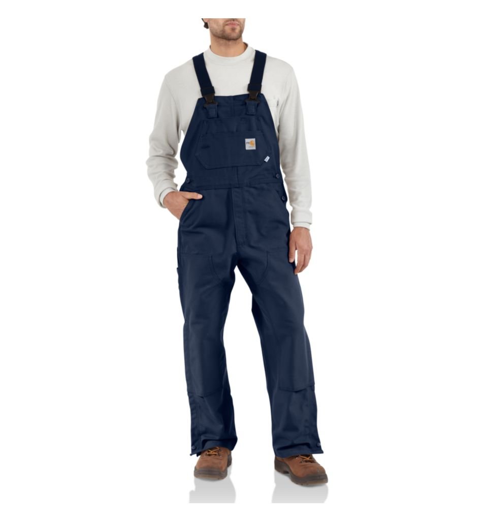 Carhartt Men's Flame-Resistant Duck Unlined Bib Overall
