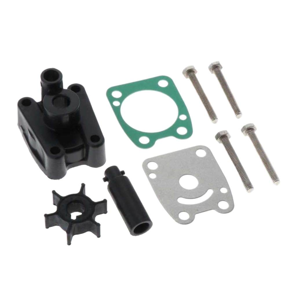 Kit di riparazione della girante della pompa dell'acqua, in metallo, compatibile con il motore fuoribordo 2T 4HP 5HP