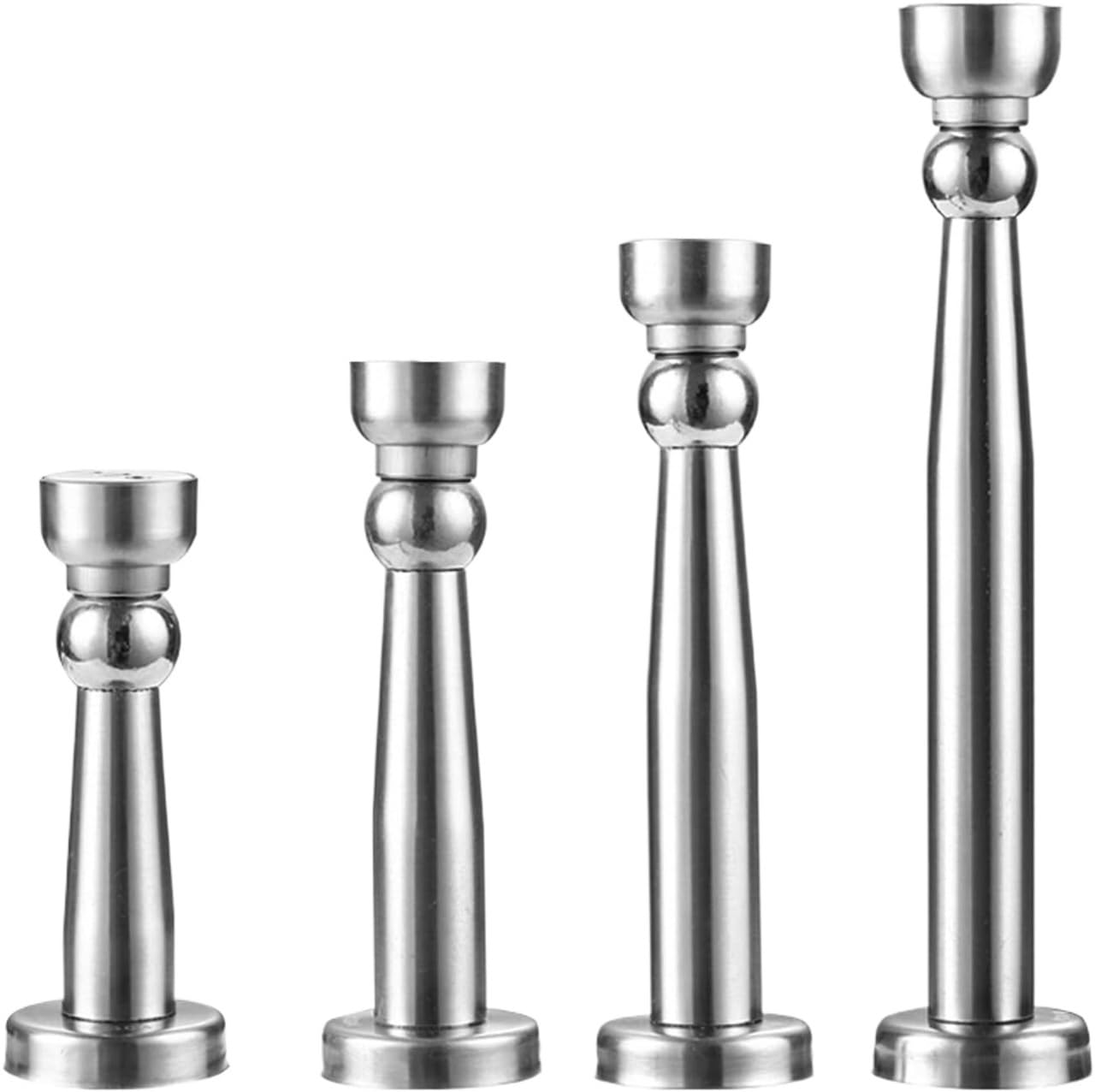 ogranicznik do drzwi, 1pcs,Stoper do drzwi ze stali nierdzewnej szczotkowanego niklu, magnetyczny uchwyt zatrzasku montażu na ścianie lub podłodze za pomocą śrub, przytrzymujący otwarte(95mm)