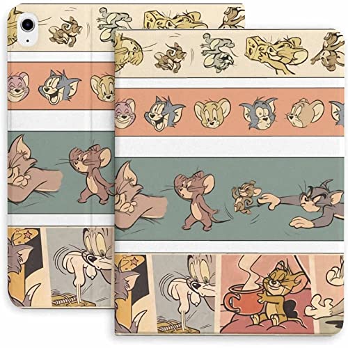 トムとジェリー IPadケース 2020&2021発売 IPad10.9 / 11インチ iPad Air4/Air5 ケース・iPadPro 11 2018 Pencilホルダー付き THEBEASTPIE ぺん収納付き 兼用 カバー PUレザー オート