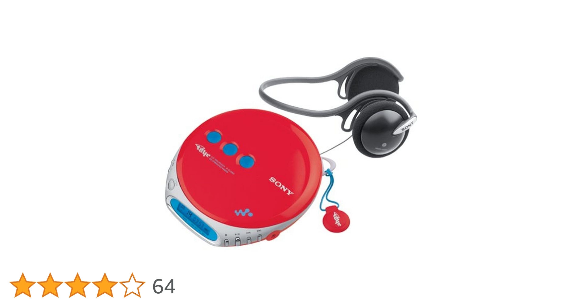 【新品未開封】ソニー SONY CDウォークマン D-EJ360 レッド Sony - Brandclub - Sony D-EJ360 PSYC CD Walkman (Red)