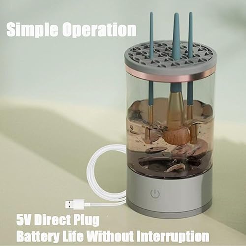 Miniatura 2 de Brushly Pro - Limpiador de brochas de maquillaje eléctrico, limpiador de brochas de maquillaje eléctrico, limpiador de brochas de maquillaje,