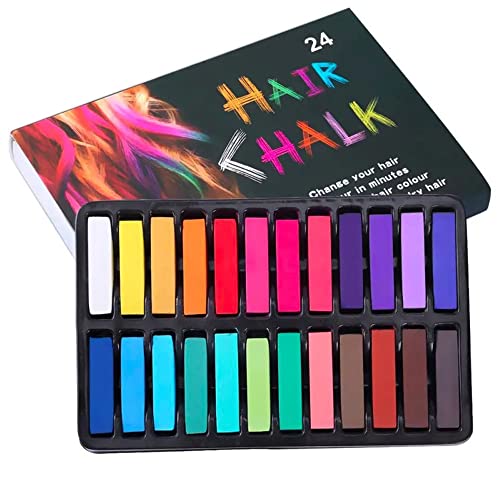 Hair Chalk, Hair Chalk Pens, Hair Chalk Dye, Temporary Hair Chalk, Washable Hair Dye, Colored Hair Chalk for Party, Cosplay, Theater, Halloween Makeup