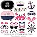 Big Dot of Happiness Ahoy - Nautical Girl Photo Booth Props Kit 20 Count