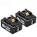 Produktbild [2 Stück] BL1850B 18V 5000mAh Lithium Ersatzakkus für Makita BL1860B, BL1860, BL1850B, BL1850, BL1840B, BL1840, BL1845, 194205-3,194309-1,194204-5,196399-0,196673-6, LXT-400 mit Indikator