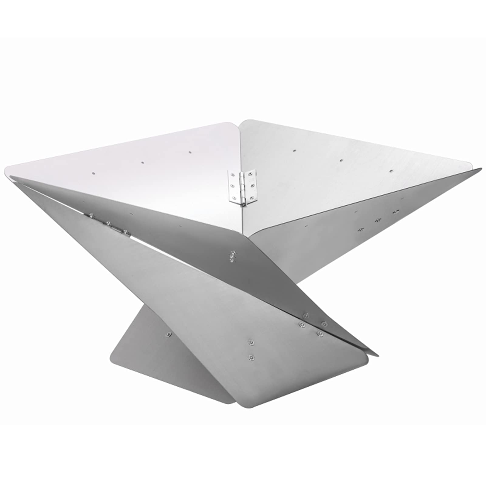 Fire Pits Outdoor Foldable Large Stainless Firepit, Durable, Space Saving and Easy to Carry.Outdoor Fire Pit, Modern Deautiful Artistic Appearance, Suitable for Garden Parties and Outdoor Camping.