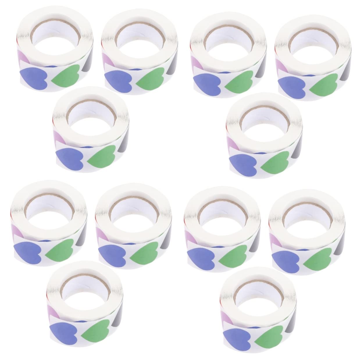 NUOBESTY 4 Set Adesivi D'amore Titolare Sigilli Chiaro Mano Grazie Per Le Etichette Adesive Titolari Buste Punto Etichetta Del Cibo Festa Busta Adesivi in ​​lamiera Di Rame 1500 Pezzi * 4