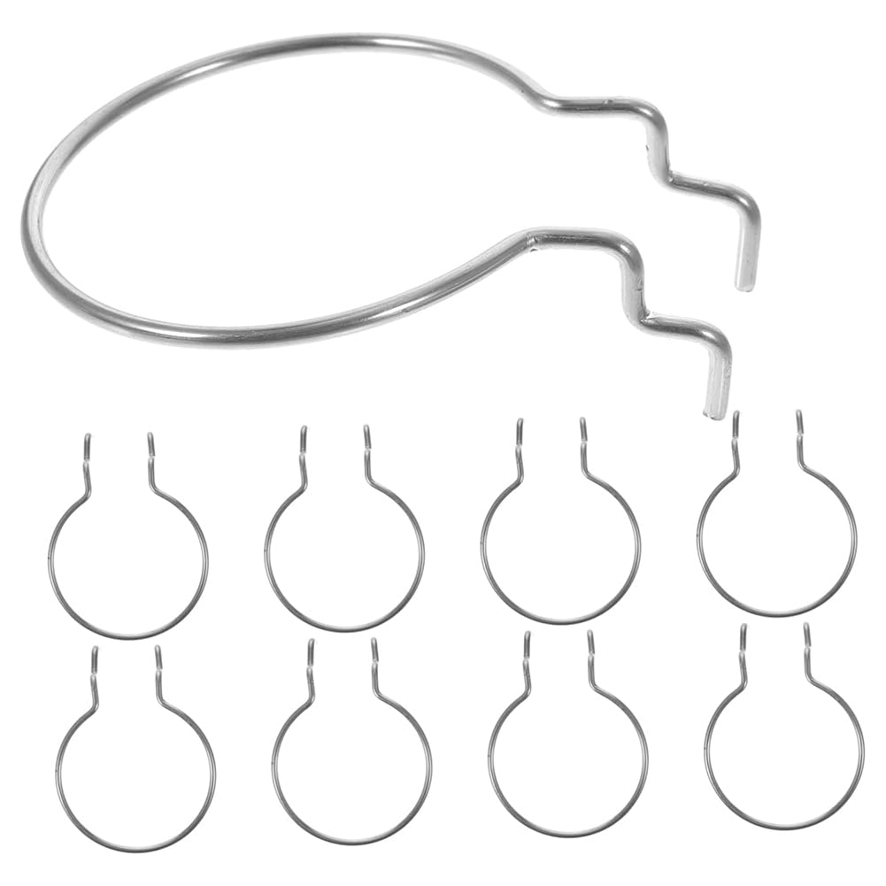 Geieold Pegboard Cup Holder Hooks 10pcs Heavy Duty Metal Hooks Ring Design for Organizing Cups for Garage