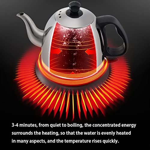Hervidor eléctrico de acero inoxidable 1L miniatura 5