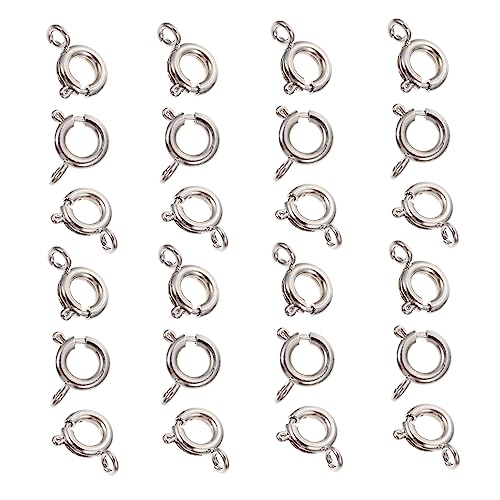 OSALADI 50 Piezas De Accesorios De Joyería Pulseras Collares Cierres Para Hacer Pulseras Accesorios De Bricolaje Anillos De Resorte Cierres De Joyería De Bricolaje Hallazgos Para