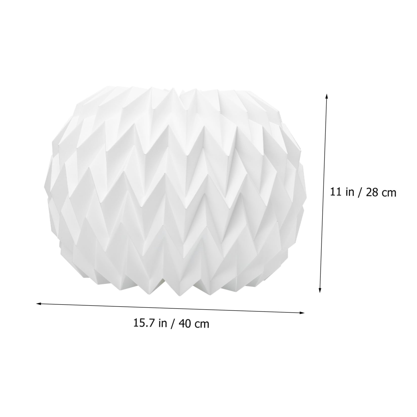 Faltbarer Papier Lampenschirm im Origami Stil für Hängelampen