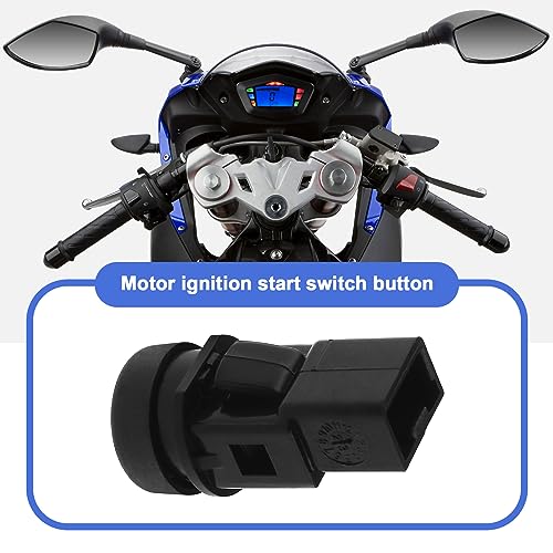 Be In Your Mind Motorrad Starter Schalter Knopf 2 Pin Kompatibel mit Piaggio Kompatibel mit Aprilia Kompatibel mit Derbi Kompatibel mit Gilera