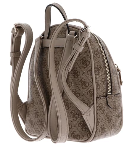 Sac à dos GUESS Manhattan II marron clair avec logo imprimé chic
