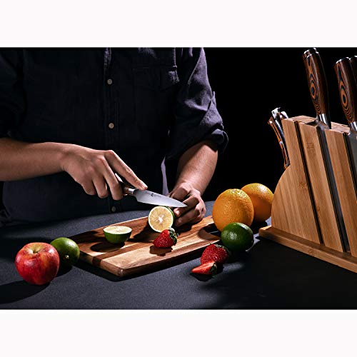 TUO Paring Knife - Peeling Knife - High Carbon German Stainless Steel - Rust Resistant Kitchen Cutlery - Luxurious Gift Box Included - 4 inch - Fiery Phoenix Series