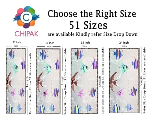 Image of CHIPAK Premium Vinyl Privacy Stained Window Glass Film (16x36 Inch) - Self-Adhesive Decorative Sticker Opaque Sheet Tint Wallpaper for Glass Cover Window, Door, Office, Home.| Anti-UV. Aquarium Fish
