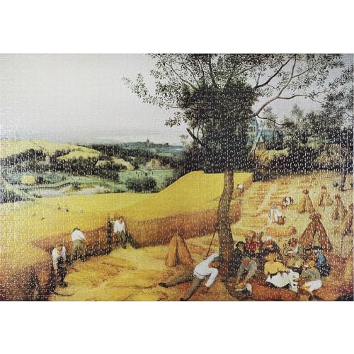MISITU 2000 Pieces Puzzles for Adults "The Harvesters" by Pieter Bruegel, Art Jigsaw Home Decor