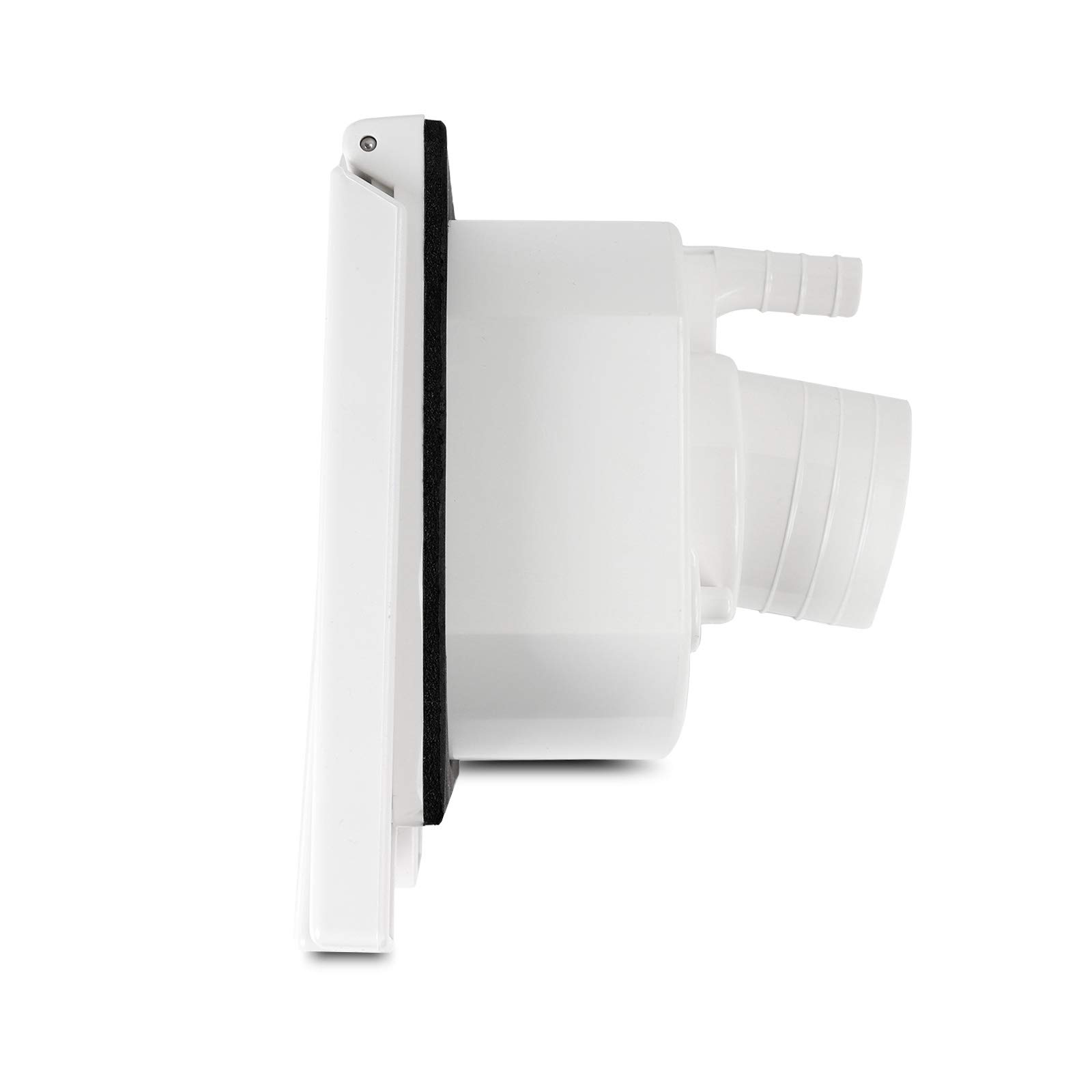 Boquilla de llenado de agua con tapa para caravana, autocaravana, tapa de depósito de agua, con cerradura, color blanco