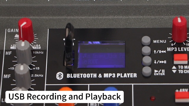 12 Channel Audio Mixer,Kmise Professional Sound Mixer with BT