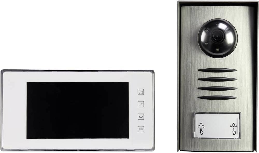 Sygonix PYO-813 Outdoor Camera Unit and Indoor Monitor side-by-side.