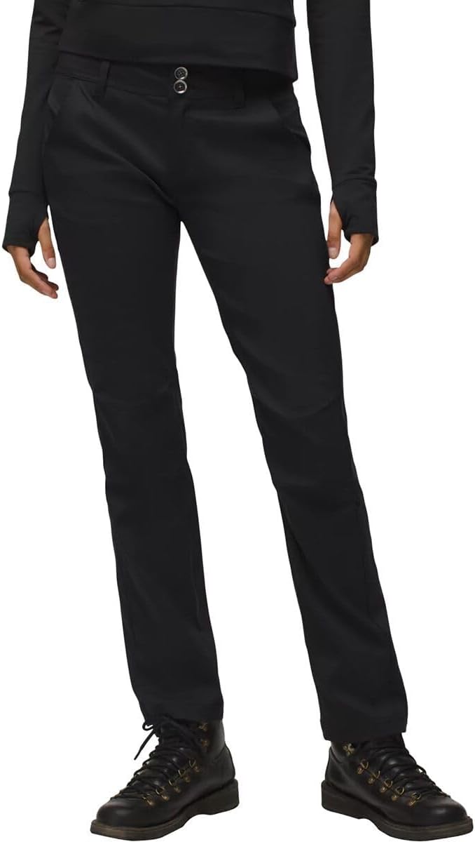 prAna Halle Straight Pant - Women's (US, Numeric, 12, Regular, Short, Black)
