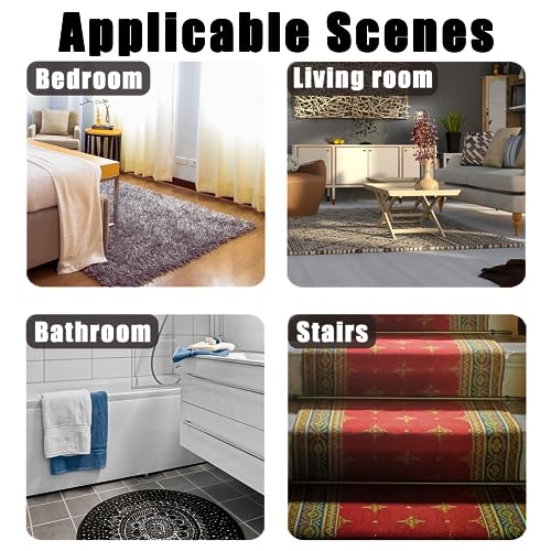 12 pçs prendedor de tapete para pisos de madeira, pinças de canto antiderrapantes de dupla face, ade