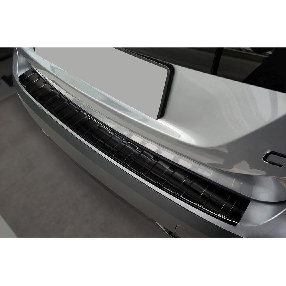 Avisa Protector del Parachoques Trasero Inoxidable Negro Compatible con Citroën C4/e-C4 III 2020- 'Ribs'