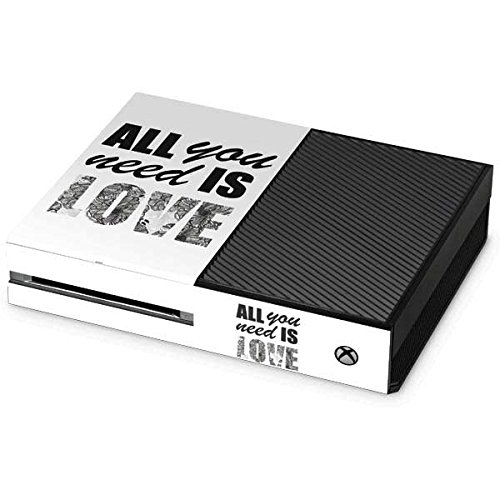 Skinit Decal Gaming Skin Compatible with Xbox One Console - Originally Designed All You Need is Love BW Design