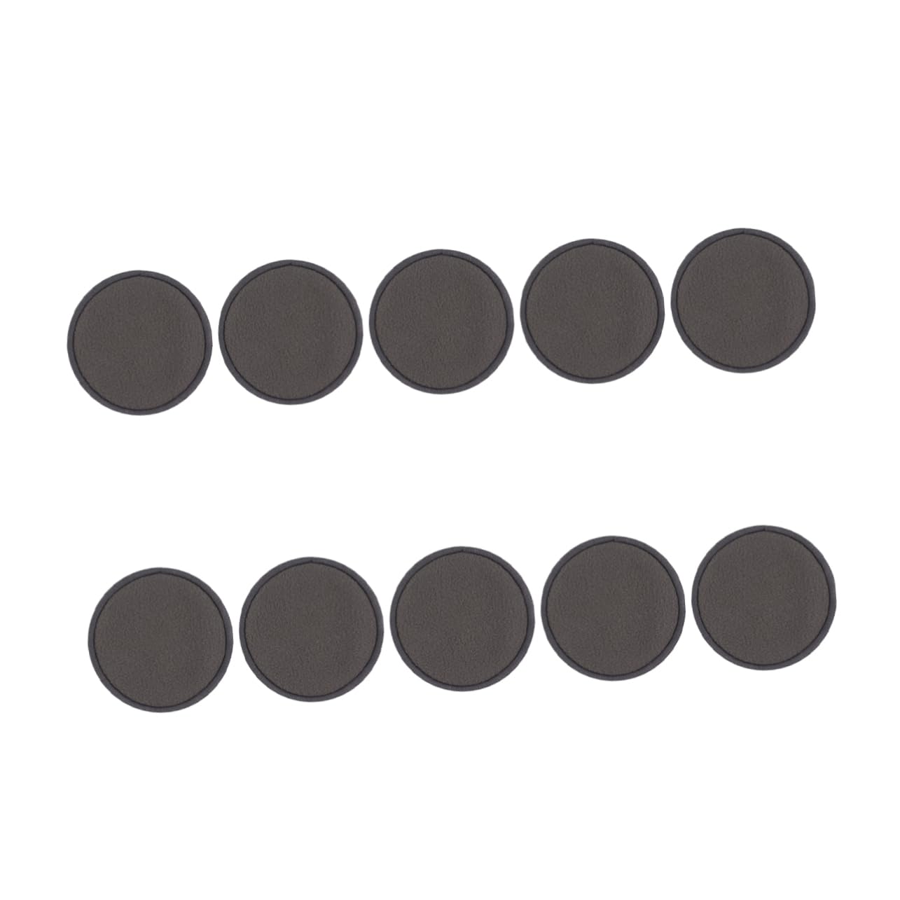 OSOLADY 10pcs Bamboo Charcoal Makeup Remover Pads Soft Cleansing Pads Reusable for Women Face Wipes with Makeup Powder Puff