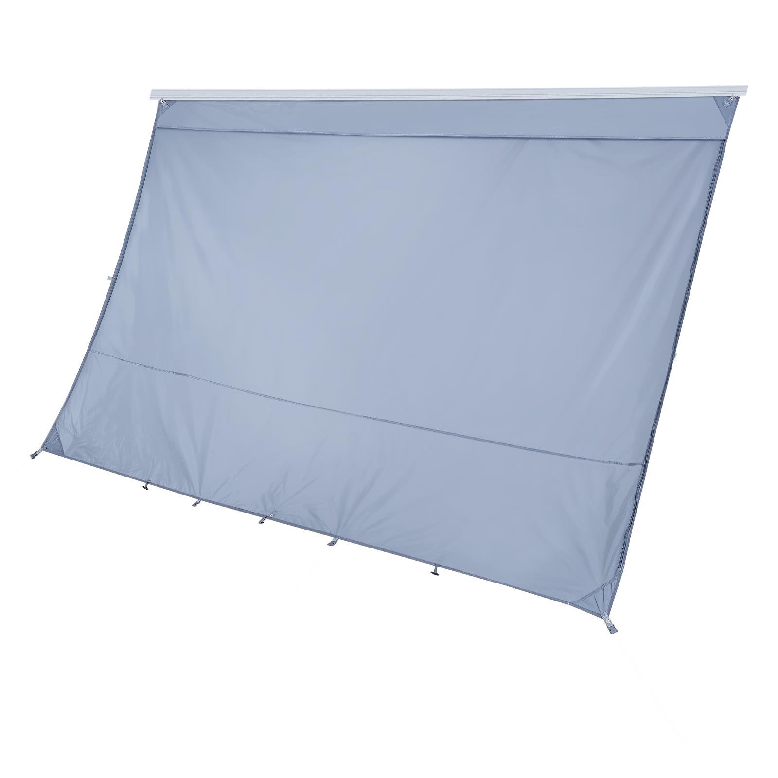 VEVOR Paroi Avant pour Store de Camping-Car 2x3,3 m, Façade de Store Compatible avec Auvent 3,5 m, Pare-Soleil Caravane Voyage, avec Couverture Zippée UV50+ en PU, Maille Polyester Double Couture
